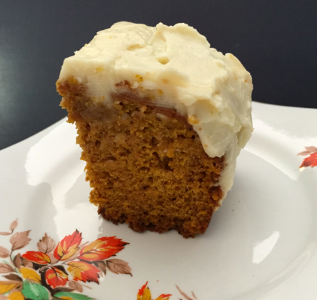 Pumpkin Cake with Honey Frosting